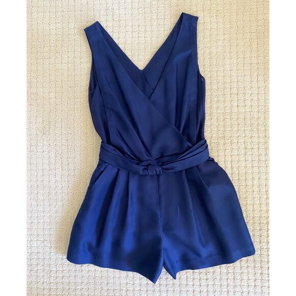 3.1 Phillip Lim Navy Silk Romper, size 0. - Picture 11 of 12